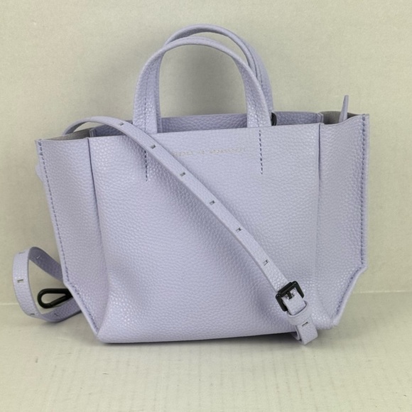 Ampersand As Apostrophe MICRO-TOTE / LILAC LEATHER TOP HANDLE BAG - Picture 1 of 14